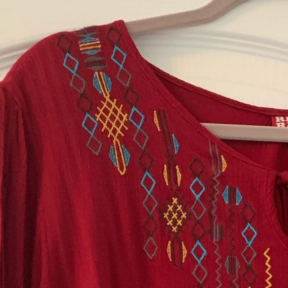 Red Ranch Blouse - Picture 3 of 5